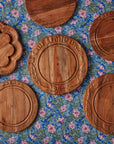 Vintage English Bread Board, Medium Scalloped