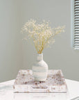 Mother of Pearl Decorative Serving Tray 12"x12"