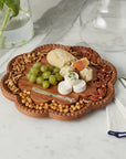 Vintage English Bread Board, Medium Scalloped