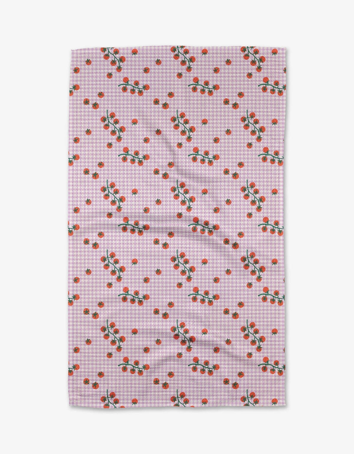 Geometry Kitchen Tea Towel - Tomato Gingham