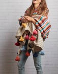 Moroccan Tassel Blanket - Multicolor