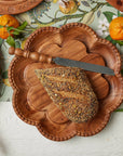 Vintage English Bread Board, Medium Scalloped