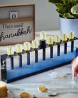 Apeloig Collection Acrylic Menorah & Flower Vase – Modern Hanukkah Menorah