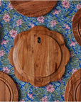Vintage English Bread Board, Medium Scalloped