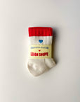 Embroidered Color Block Girlfriend Socks