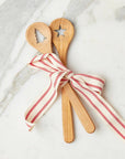 Euro Holiday Spoon Set, Beechwood