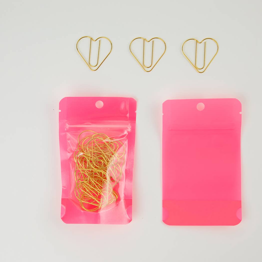 Heart - Unique Gold Plated Paper Clips - Pack of 25