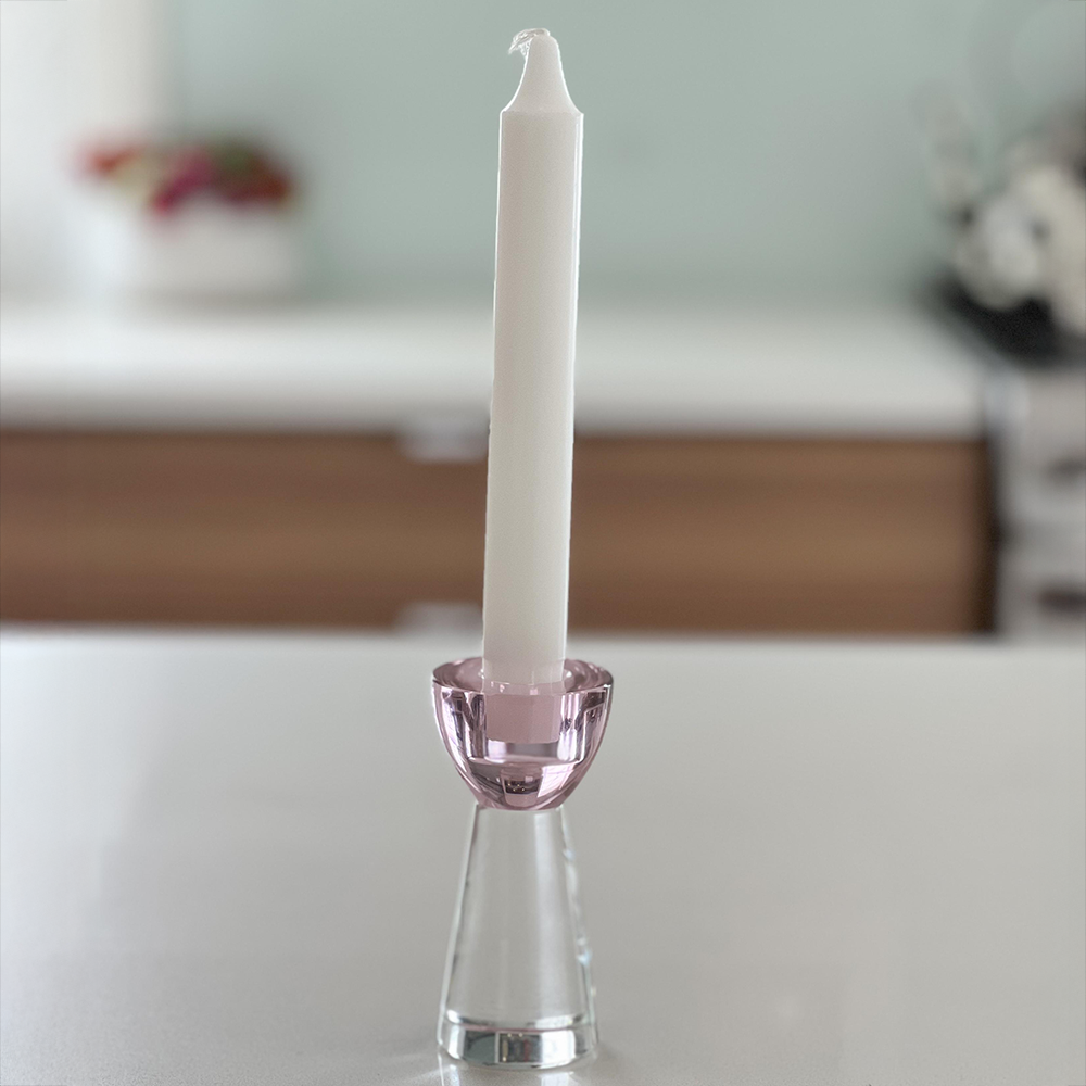 Colored Crystal Candlesticks