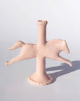 Dala Horse Candlestick Holder | Light Pink