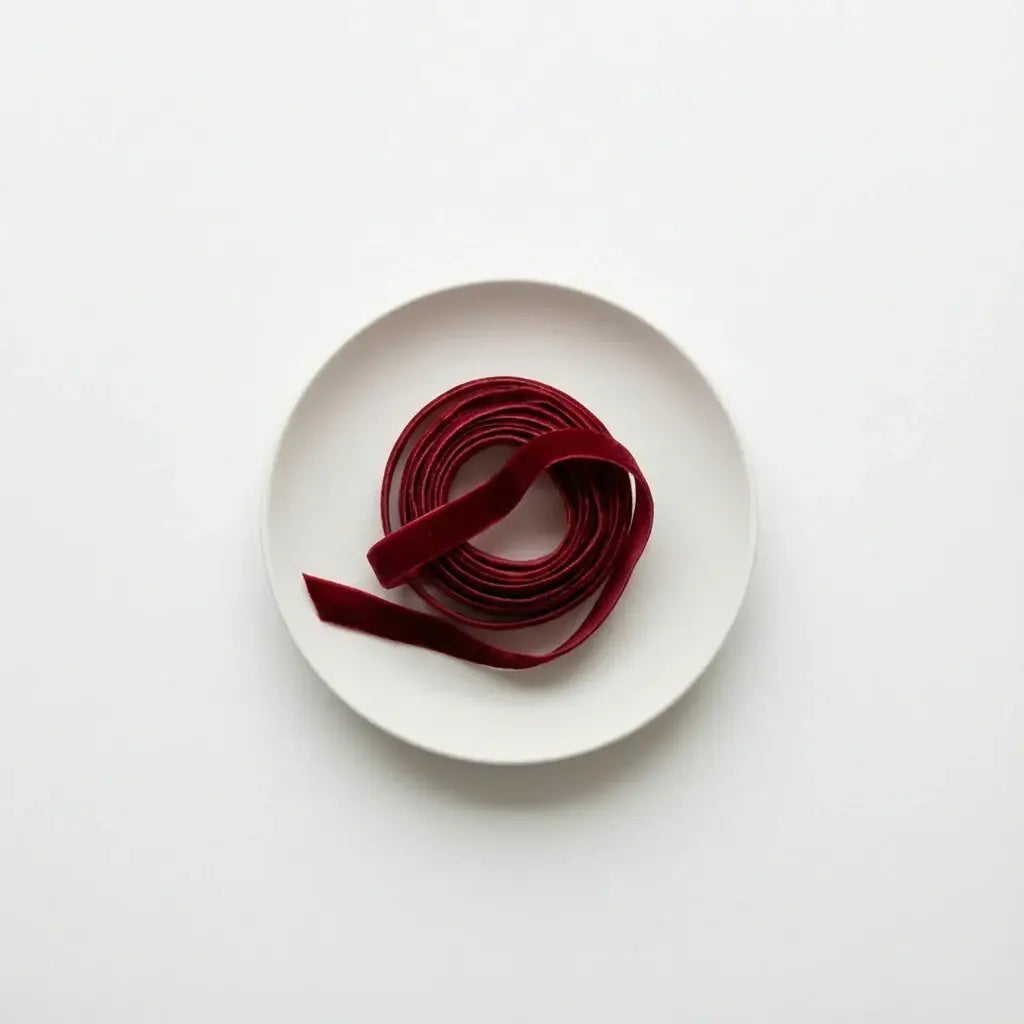 Velvet Ribbon - Garnet