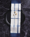 Indigo Cotton Dinner Cloth Napkins, Rectangle Design, SET OF 4