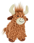 Multipet Floppy Highland Cow Dog Toy 10"