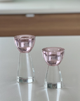 Colored Crystal Candlesticks