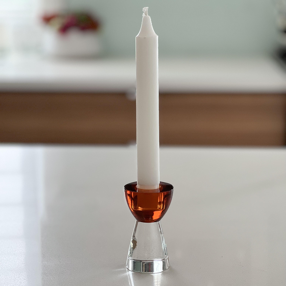 Colored Crystal Candlesticks