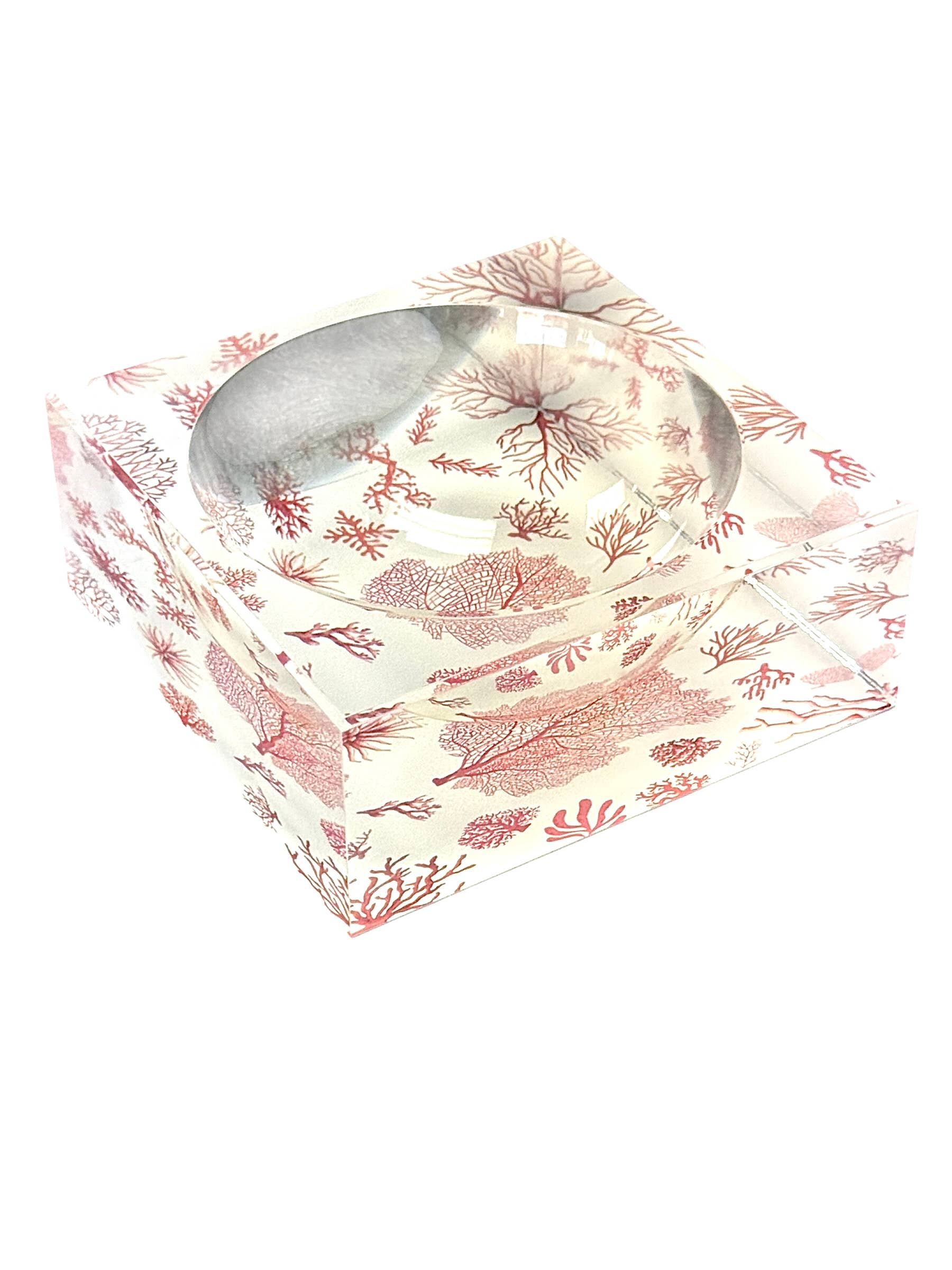Acrylic Bowl, Aura Coral