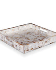 Mother of Pearl Decorative Serving Tray 12"x12"