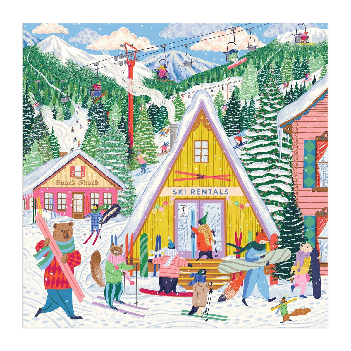 Ski Village 500 Piece Puzzle