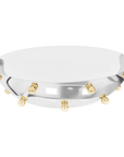 Stainless Steel Bowl With Gold Balls