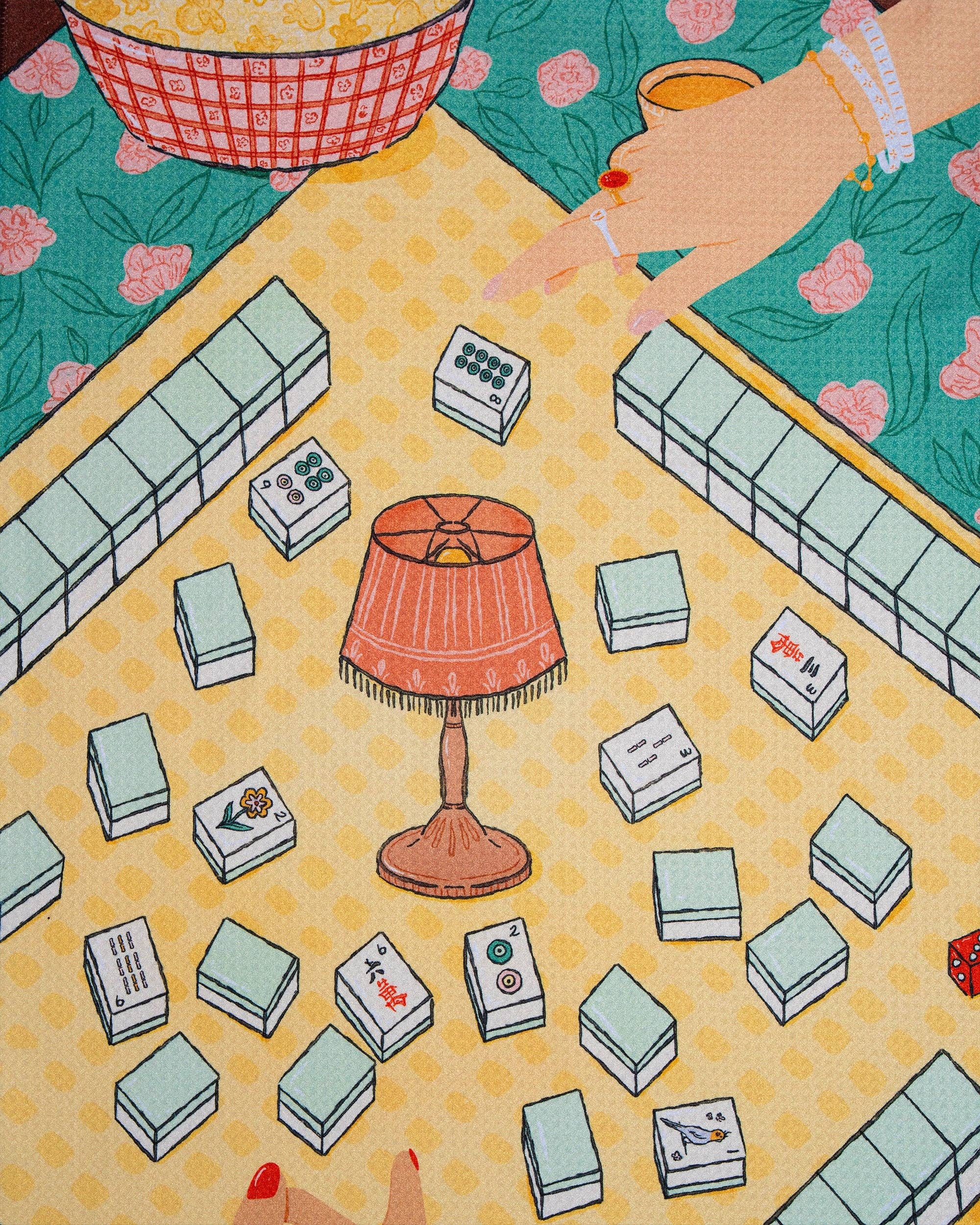 Lucky Hand Tea Towel