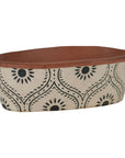 Jenica Oval Terracotta Planter Hand Painted Floral