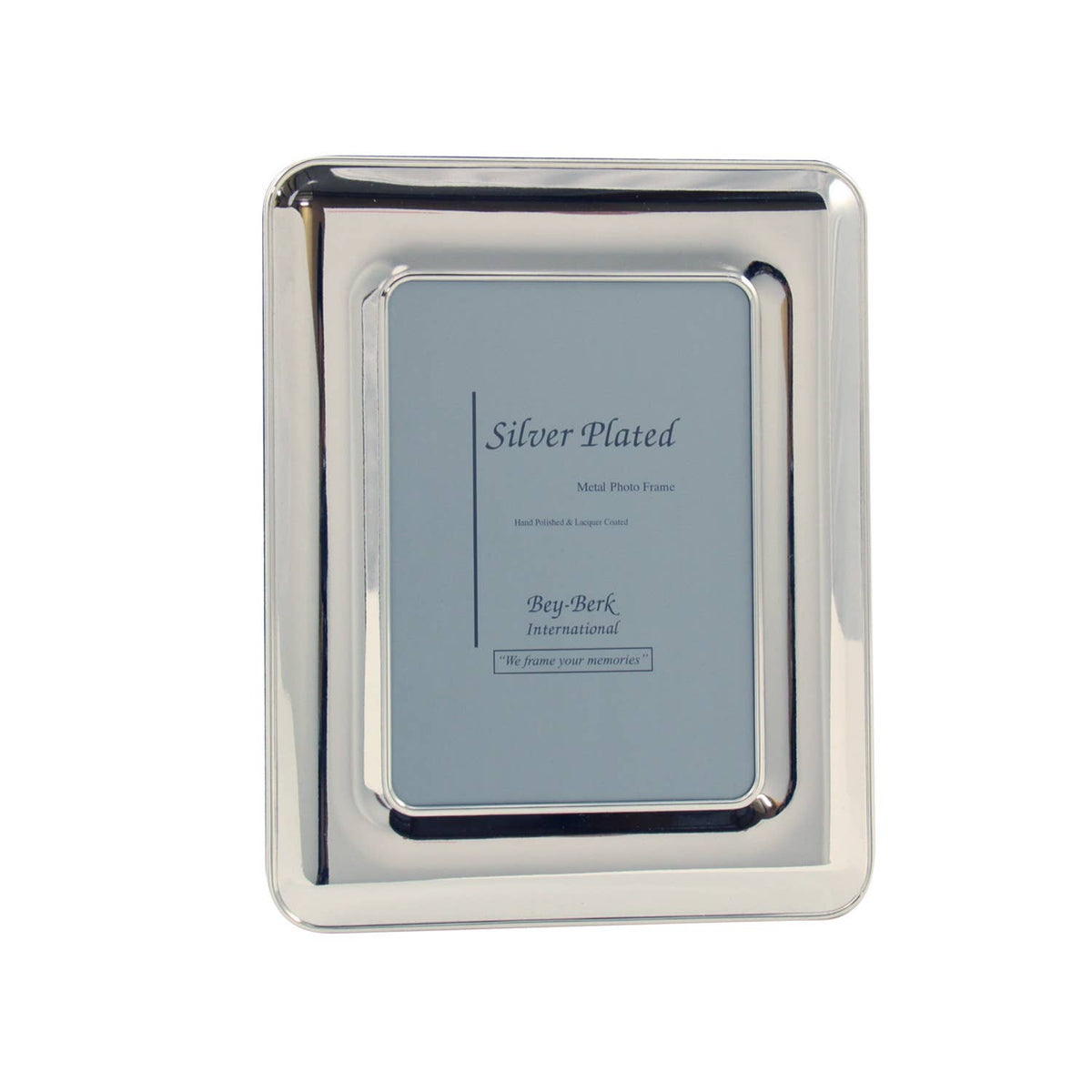 Classic Easel Back Picture Frame – 5" x 7" or 8" x 10" Silver