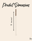 Coconut Fiber Reusable Straw Cleaner – Eco-Friendly Cleaning Brush