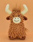 Multipet Floppy Highland Cow Dog Toy 10"