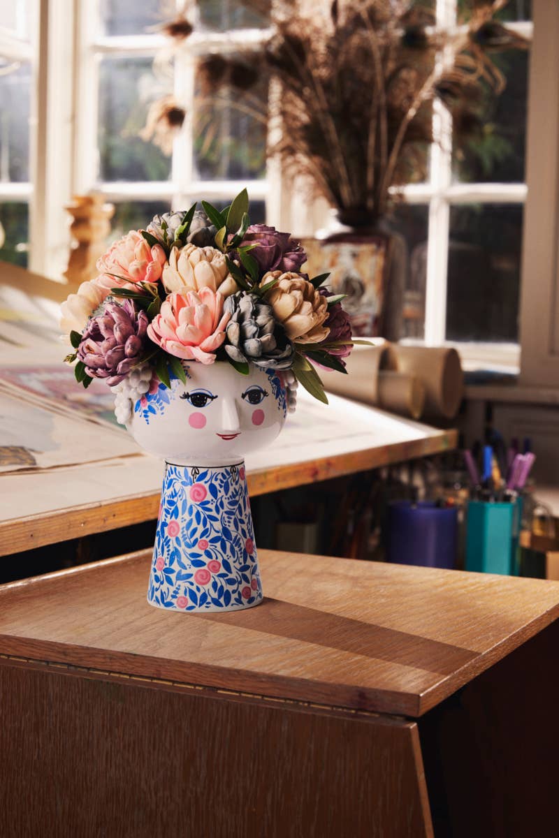 Bjørn Wiinblad - Eva - Long Base Ceramic 3D Plant Pot / Vase