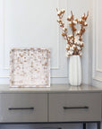 Mother of Pearl Decorative Serving Tray 12"x12"
