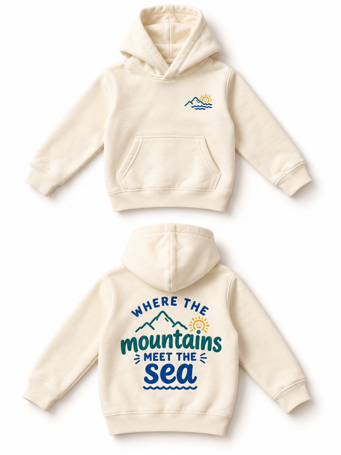 Kids Where the Mountains Meet the Sea Hoodie | Pacific Palisades