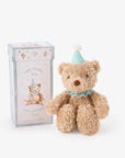 O/S Aqua Birthday Bear Boxed | Elegant Baby