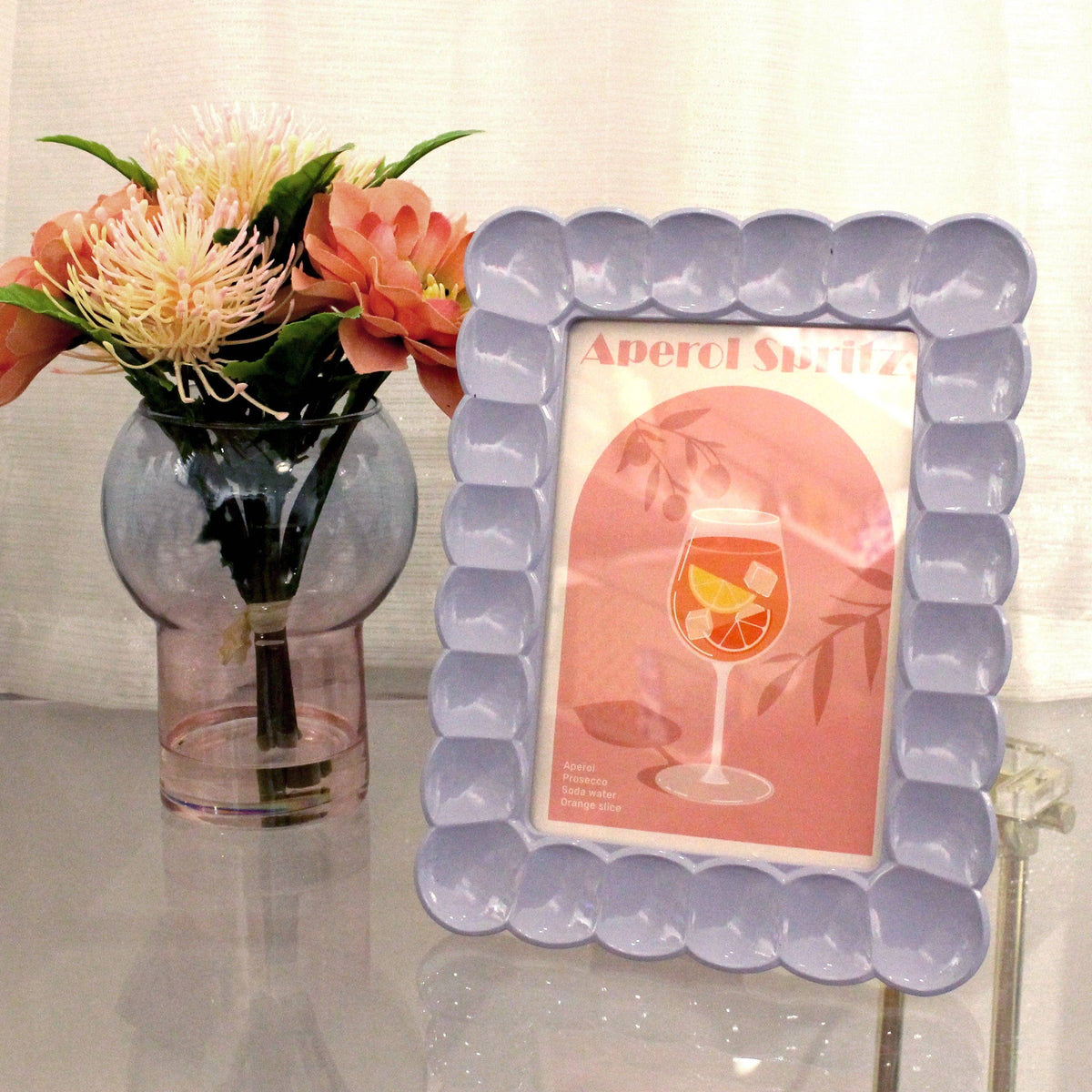 Periwinkle Bubble Picture Frame, 5x7