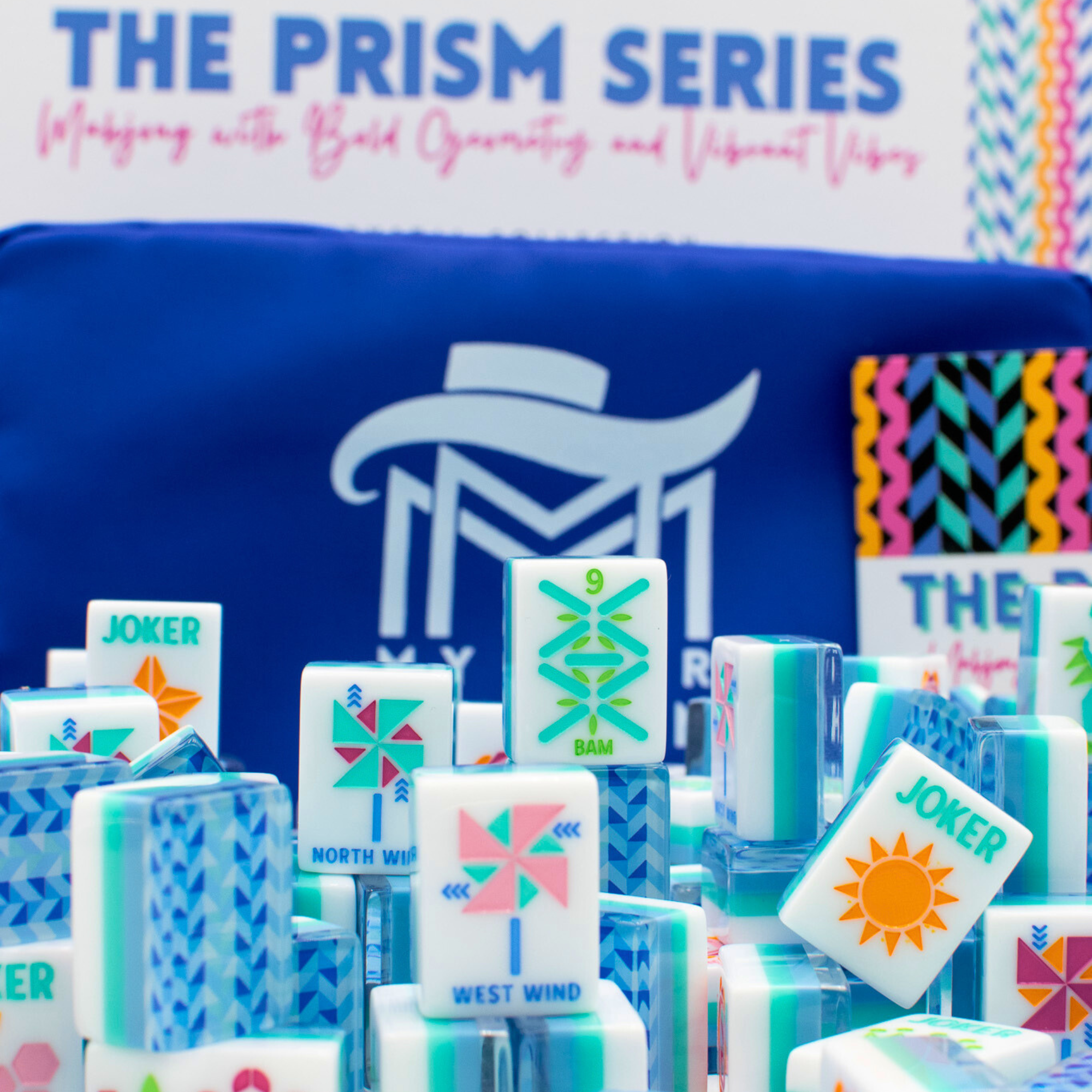 My Fair Mahjong Crystal Collection – Prism Series Tile Set (Blue)