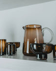 Handblown Glass Pitcher - Tamarind