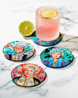 Golden Gals (Set of 4) Coasters