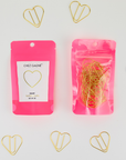 Heart - Unique Gold Plated Paper Clips - Pack of 25