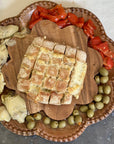 Vintage English Bread Board, Medium Scalloped