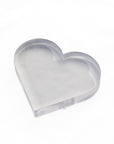 Acrylic Napkin Weight, Clear Heart