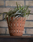 Denver Terracotta Planter Pot Woven Rattan