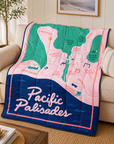Palisades Map Soft Block Couch Blanket 52"x75"