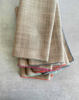 Oatmeal Napkins with Color Edging, set of 8