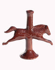 Dala Horse Candlestick Holder | Dark Chocolate