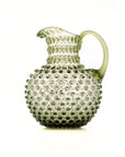 Hobnail Glass Pitcher | Moss Green | 2L | Vintage Jug