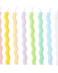 8pc Cake Squiggly Candles