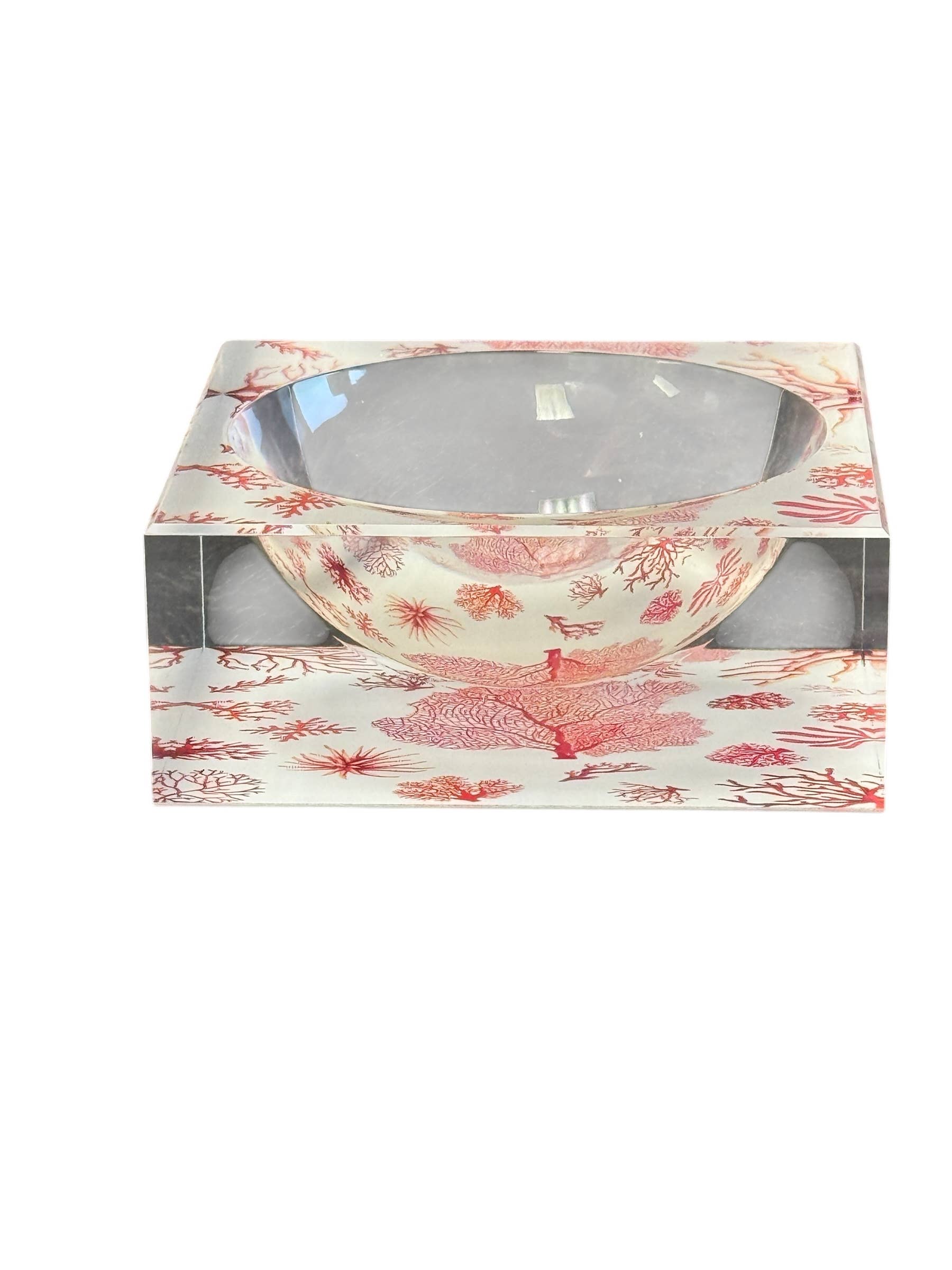 Acrylic Bowl, Aura Coral