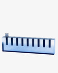 Apeloig Collection Acrylic Menorah & Flower Vase – Modern Hanukkah Menorah