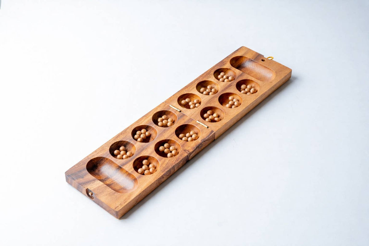 Wooden Mancala Game Set – Mango Wood