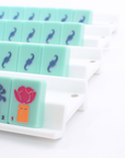 MAHJONG RACKS | Premium Acrylic | 4 Racks + 4 Pushers