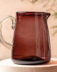 Handblown Glass Pitcher - Tamarind