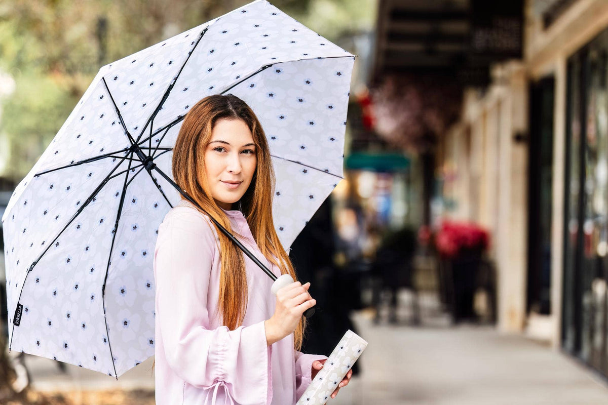 Nikki on Grey Bottle Umbrella